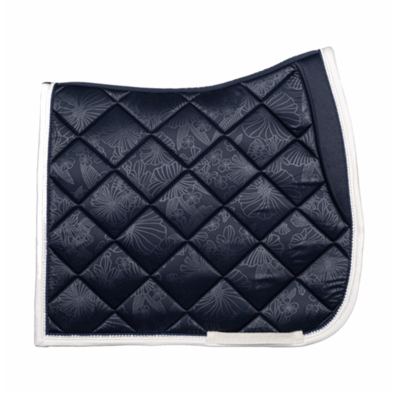 PS Of Sweden Floret Dressage Saddlepad - Navy-1